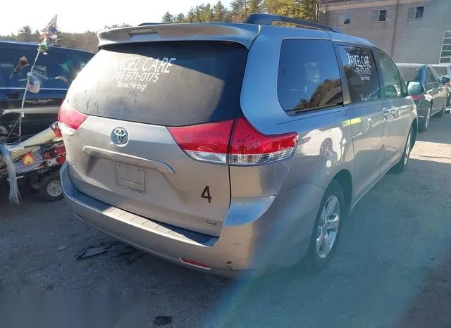 5TDYK3DC7CS213595 2012 2012 Toyota Sienna- Xle V6 8 Passenger 4