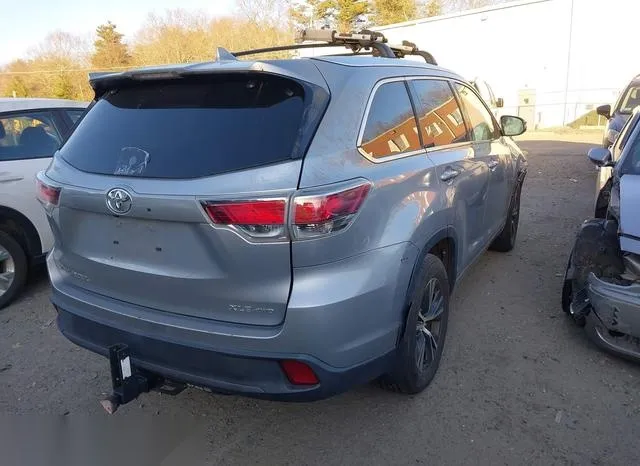 5TDJKRFH0GS245467 2016 2016 Toyota Highlander- Xle V6 4