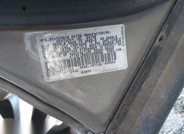 4T1BF18B8WU260808 1998 1998 Toyota Avalon- Xls 9