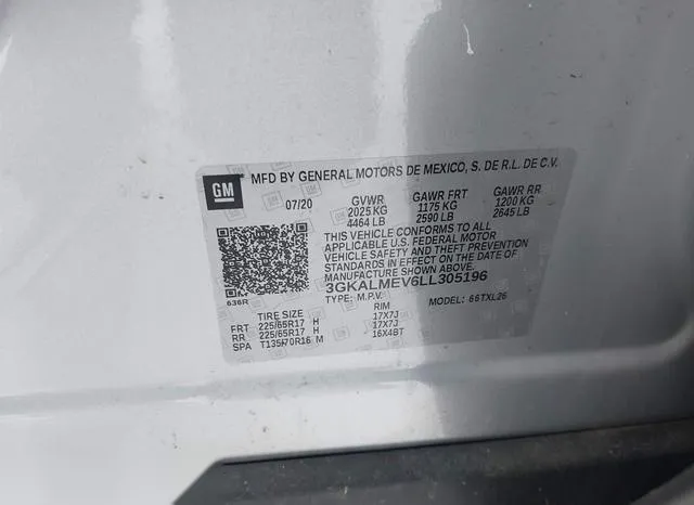 3GKALMEV6LL305196 2020 2020 GMC Terrain- Fwd Sle 9