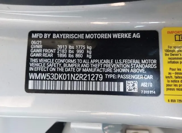 WMW53DK01N2R21279 2022 2022 Mini Hardtop- Cooper S 9