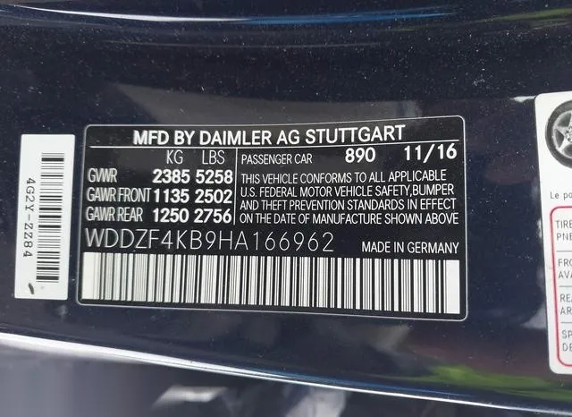 WDDZF4KB9HA166962 2017 2017 Mercedes-Benz E 300- 4Matic 9