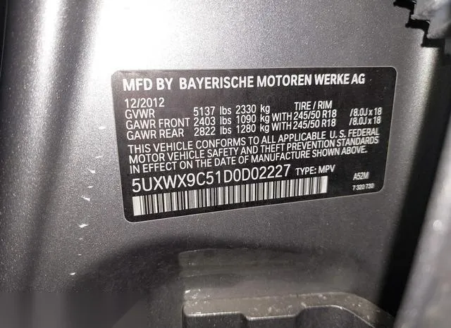 5UXWX9C51D0D02227 2013 2013 BMW X3- Xdrive28I 9