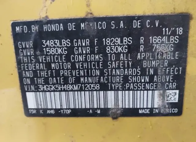 3HGGK5H48KM712058 2019 2019 Honda Fit- LX 9