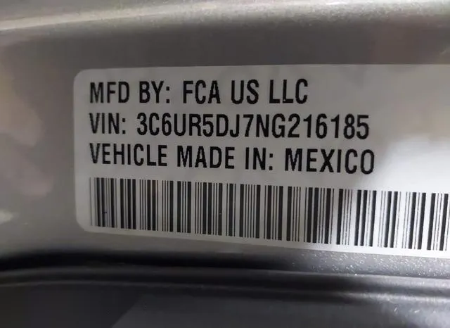 3C6UR5DJ7NG216185 2022 2022 RAM 2500- Big Horn  4X4 6-4 Box 9