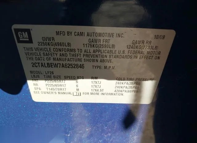 2CTALBEW7A6252846 2010 2010 GMC Terrain- Sle-1 9