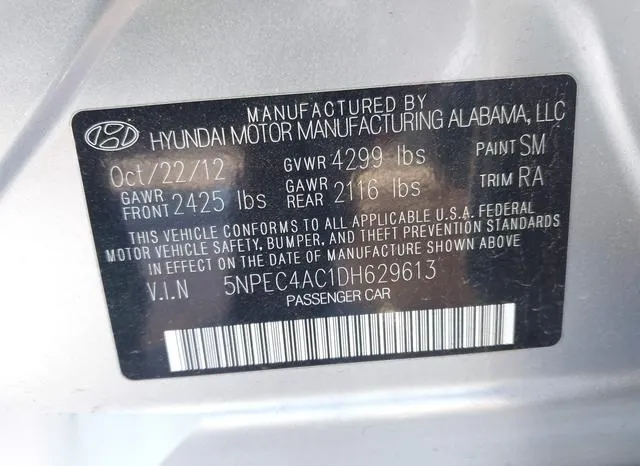 5NPEC4AC1DH629613 2013 2013 Hyundai Sonata- Limited 9