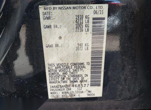 1N4AL3AP2FC468527 2015 2015 Nissan Altima- 2-5 S 9