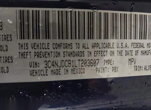 3C4NJDCB1LT203607 2020 2020 Jeep Compass- Limited 4X4 9