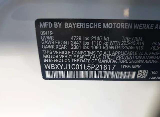 WBXYJ1C01L5P21617 2020 2020 BMW X2- Xdrive28I 9