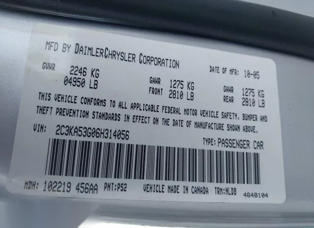 2C3KA53G06H314056 2006 2006 Chrysler 300- Touring 9