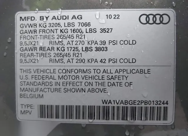 WA1VABGE2PB013244 2023 2023 Audi E-Tron- Premiumwe 9