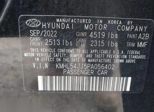 KMHL54JJ5PA056402 2023 2023 Hyundai Sonata- Hybrid Limited 9