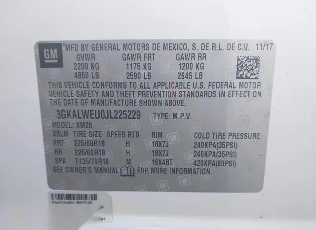 3GKALWEU0JL225229 2018 2018 GMC Terrain- Slt Diesel 9