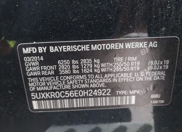 5UXKR0C56E0H24922 2014 2014 BMW X5- Xdrive35I 9