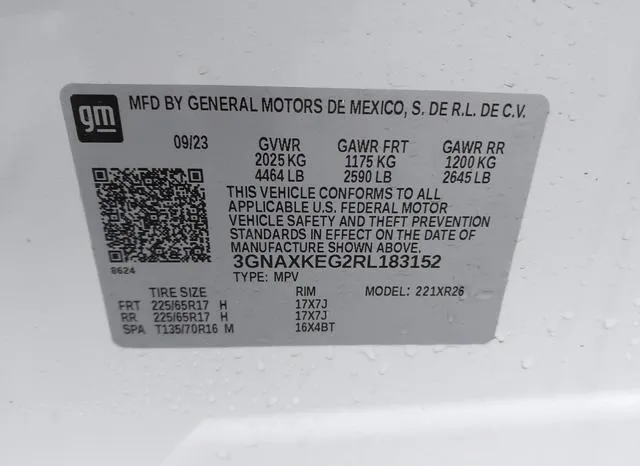 3GNAXKEG2RL183152 2024 2024 Chevrolet Equinox- Fwd Lt 9