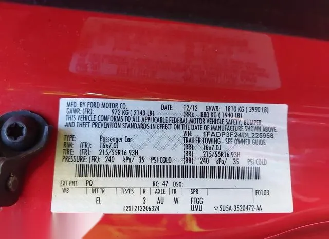 1FADP3F24DL225958 2013 2013 Ford Focus- SE 9