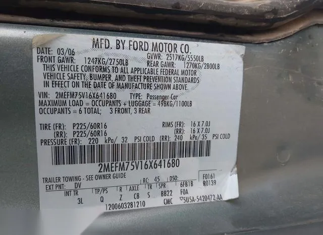 2MEFM75V16X641680 2006 2006 Mercury Grand Marquis- LS 9