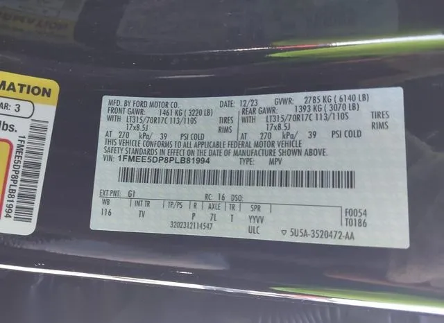 1FMEE5DP8PLB81994 2023 2023 Ford Bronco- Wildtrak 9