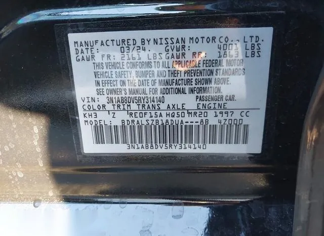 3N1AB8DV5RY314140 2024 2024 Nissan Sentra- Sr Xtronic Cvt 9