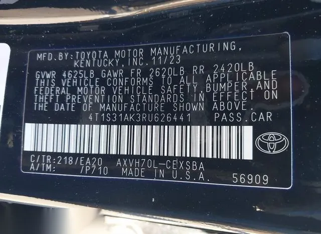 4T1S31AK3RU626441 2024 2024 Toyota Camry- Hybrid SE 9