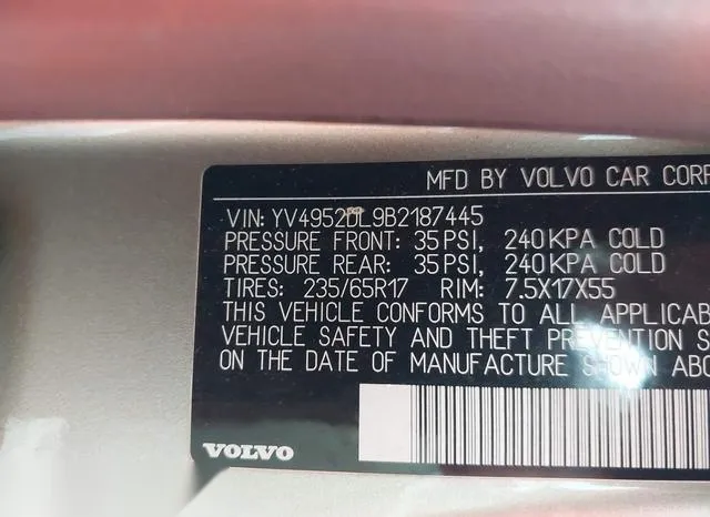 YV4952DL9B2187445 2011 2011 Volvo XC60- 3-2 9