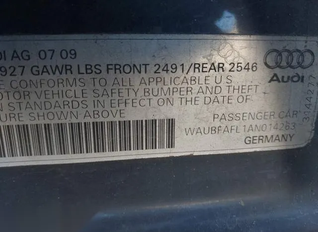 WAUBFAFL1AN014263 2010 2010 Audi A4- 2-0T Premium 9