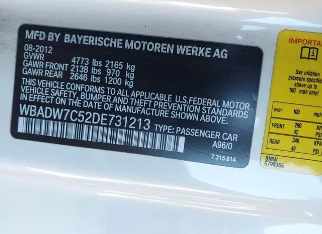 WBADW7C52DE731213 2013 2013 BMW 3 Series- 328I 9