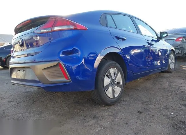 KMHC65LC8MU255858 2021 2021 Hyundai Ioniq- Hybrid Blue 4