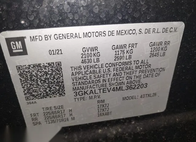 3GKALTEV4ML362203 2021 2021 GMC Terrain- Awd Sle 9