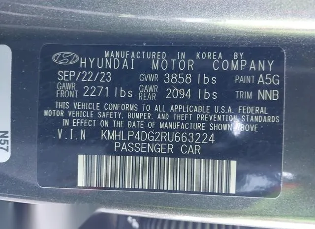 KMHLP4DG2RU663224 2024 2024 Hyundai Elantra- Limited 9