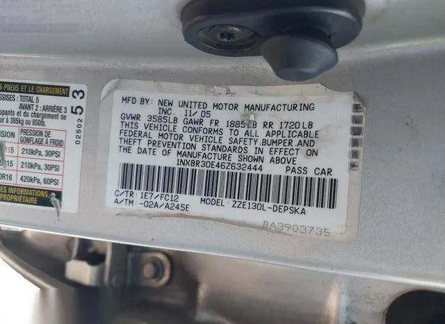 1NXBR30E46Z632444 2006 2006 Toyota Corolla 9