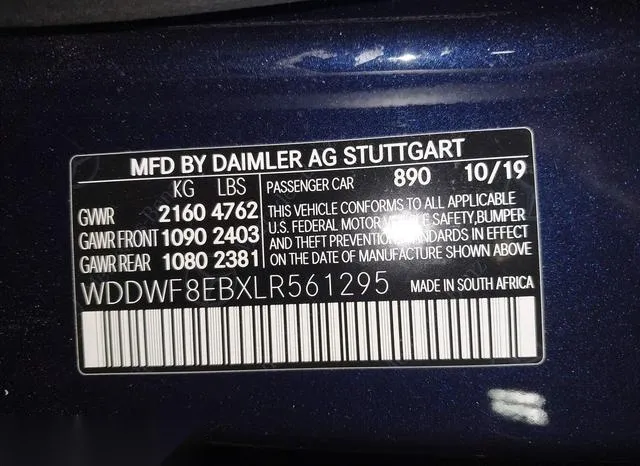 WDDWF8EBXLR561295 2020 2020 Mercedes-Benz C 300- 4Matic 9