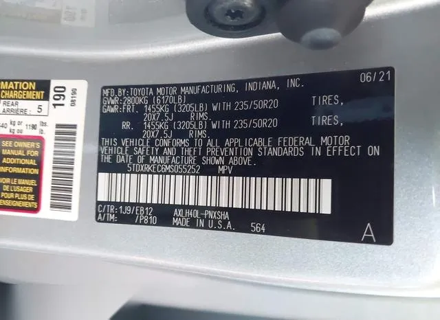 5TDXRKEC6MS055252 2021 2021 Toyota Sienna- Xse 9