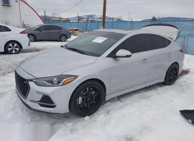 KMHD04LBXJU553735 2018 2018 Hyundai Elantra- Sport 2