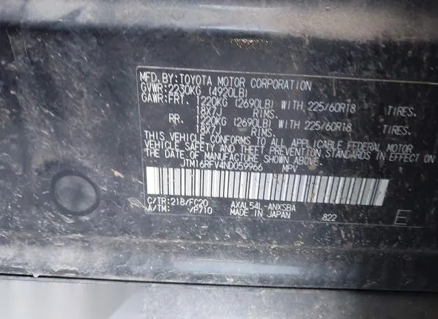 JTM16RFV4ND059966 2022 2022 Toyota RAV4 9