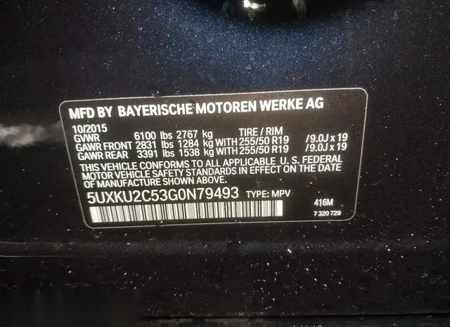 5UXKU2C53G0N79493 2016 2016 BMW X6- Xdrive35I 9