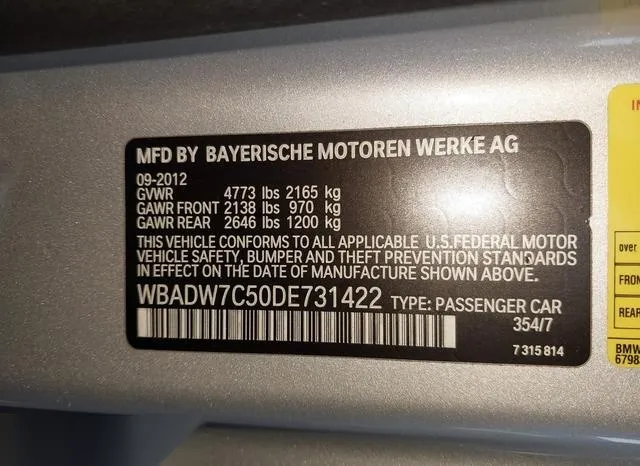 WBADW7C50DE731422 2013 2013 BMW 3 Series- 328I 9