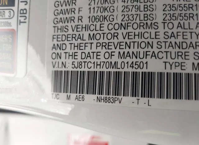 5J8TC1H70ML014501 2021 2021 Acura RDX- Advance Package 9