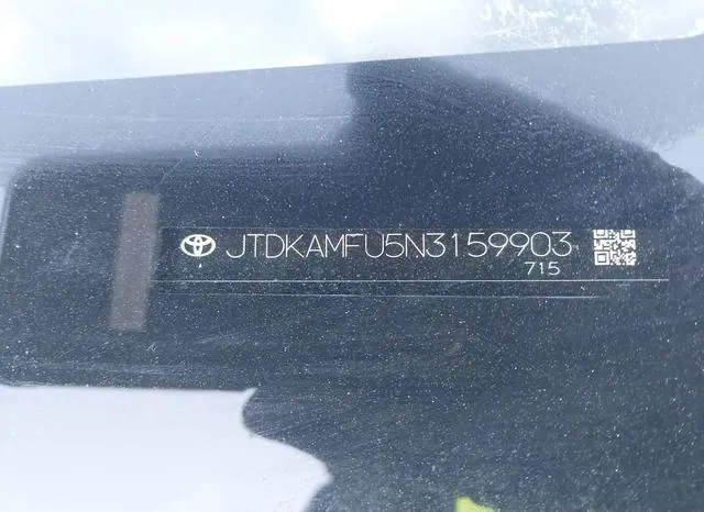 JTDKAMFU5N3159903 2022 2022 Toyota Prius- Xle 9