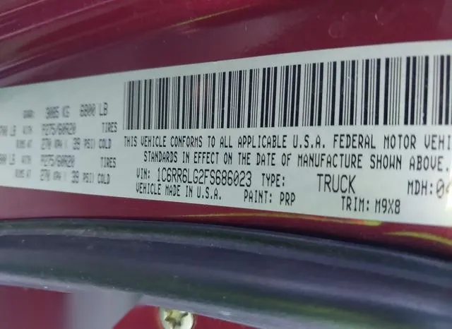 1C6RR6LG2FS686023 2015 2015 RAM 1500- Big Horn 9