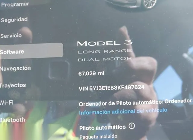 5YJ3E1EB3KF497824 2019 2019 Tesla Model 3- Long Range/Perfo 7