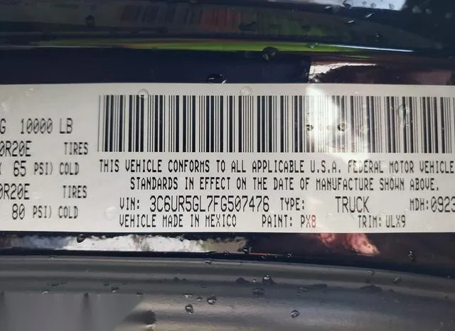 3C6UR5GL7FG507476 2015 2015 RAM 2500- Longhorn Limited 9