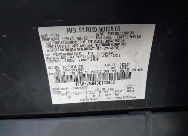 1FAHP2M84DG143482 2013 2013 Ford Police Interceptor 9