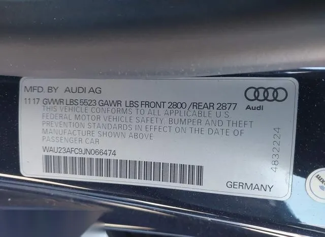 WAU23AFC9JN066474 2018 2018 Audi A7- 3-0T Premium Plus 9