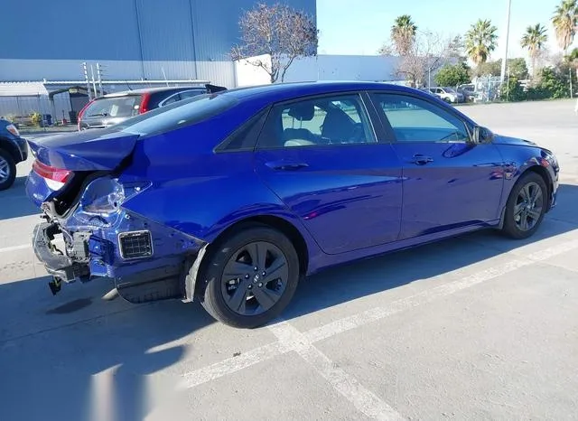 KMHLM4AJ1PU059900 2023 2023 Hyundai Elantra- Hybrid Blue 4