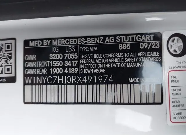 W1NYC7HJ0RX491974 2024 2024 Mercedes-Benz AMG G 63- 4Matic 9