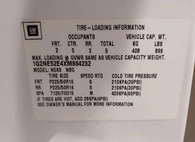 1G2NE52E4XM864232 1999 1999 Pontiac Grand- Am SE2 9