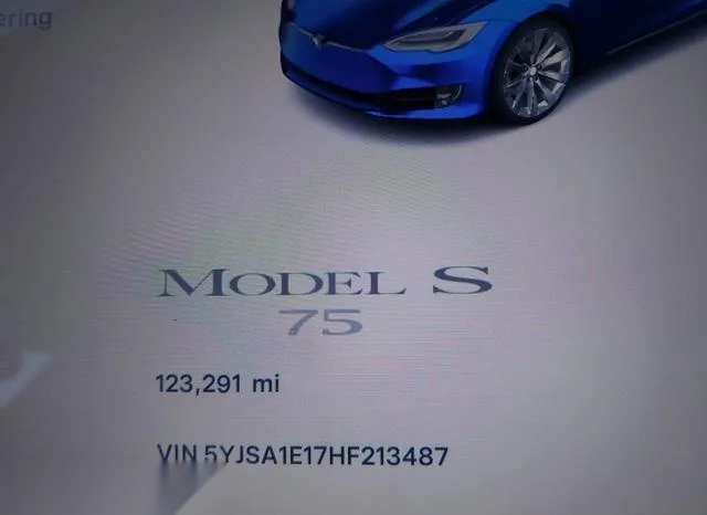 5YJSA1E17HF213487 2017 2017 Tesla Model S- 60/75 7