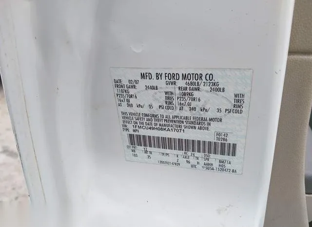 1FMCU49H08KA17071 2008 2008 Ford Escape Hybrid 9